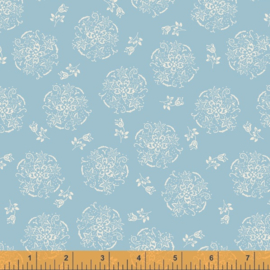willow 52570-5 Circle of flowers Powder Blue