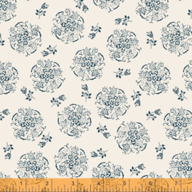 willow 52570-4 Circle of flowers Ivory