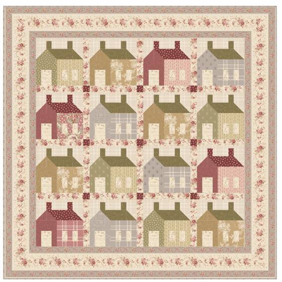 QuiltKit  SummerHouse 51 3/4" x 51 3/4"