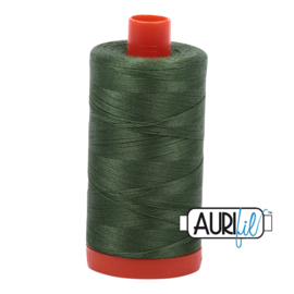 Aurifil Mako wt50 1300m 2890 very dark grass green