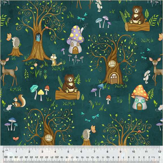 Enchanted woods 54520-3 Dark Teal