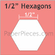 Hexagon  1/2" 100stuks