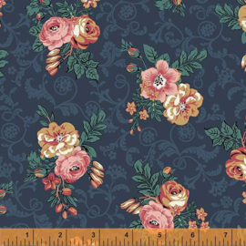 Bedford 53145-4 Floral bouquets navy