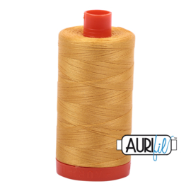 Aurifil Mako wt50 1300m 2132 tharnished gold