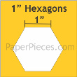Hexagon 1" 100stuks