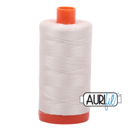 Aurifil Mako wt50 1300m 2309 Silver White