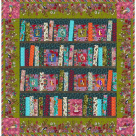 Library of flowers QuiltKit  64" x64"  163 x163