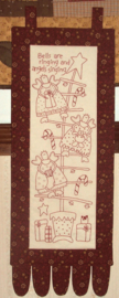 Christmas Angels  (the birdhouse)  (inclusief voorbedrukte stof)