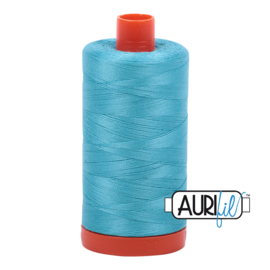 Aurifil Mako wt50 1300m 5005 bright turquoise
