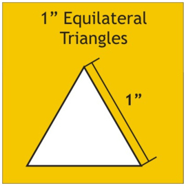 1 inch equilateral triangel 100 stuks