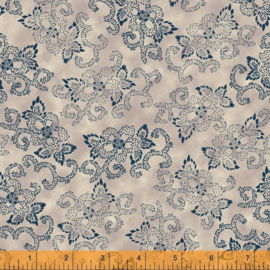 willow 52567-2 Flowers & Curves Linen