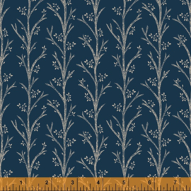 willow 52565-1  Blooming Branches Indigo