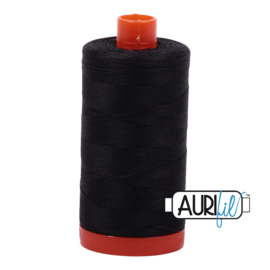 Aurifil Mako wt50 1300m  4241 very dark grey