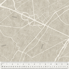 J'aime Paris  53923-6 paris street map taupe