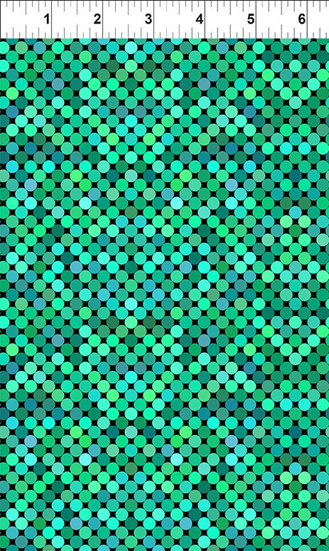 Colorful  Dots  Teal 6 COL 6