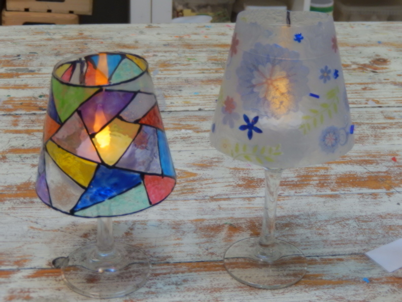 Baan Specimen banner workshops glas-schilderen | `t Groene Wouwd