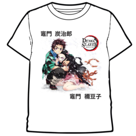 Demon Slayer Kimetsu No Yaiba Tanjiro and Nezuko adult t-shirt