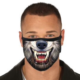 Wolf reusable mask 3 layers
