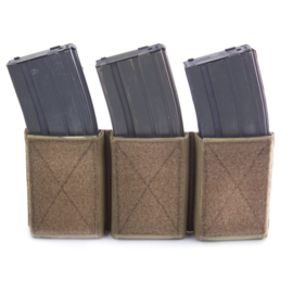 Warrior Elite Ops MOLLE Triple Velcro Mag Pouch for M4 - 5.56mm Mags. For use with W-EO-CPC (3 COLORS)