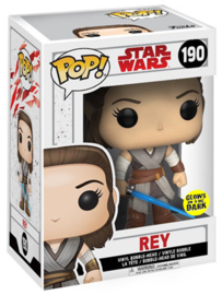 FUNKO POP figure Star Wars Rise of Skywalker Rey *Glows in the Dark* (190)