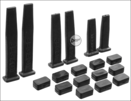 BEGADI MAG GUIDE SET for Low- & MidCap magazines (18 pieces) (Black)