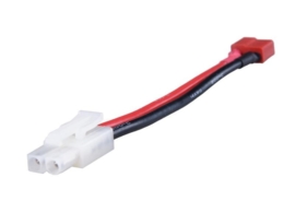 QUALITY Adapter for female -T-Plug (DEAN) Connect to male LARGE Tamiya (7cm)