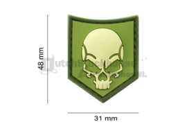 JTG SOF Skull Rubber Patch - Forest