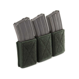 Warrior Elite Ops MOLLE Triple Velcro Mag Pouch for M4 - 5.56mm Mags. For use with W-EO-CPC (3 COLORS)