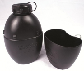 WEB-TEX 58 PATT Water Bottle & Cup (BLACK)
