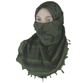 Tru-Spec SHEMAGH DESERT SCARF Trojan  (OD/BLACK)