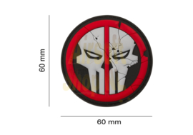 JTG Deathpool Skull Rubber Patch