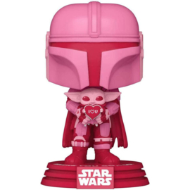 FUNKO POP figure Star Wars Valentines Mandalorian With Grogu - Exclusive (498)