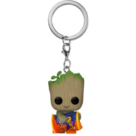 FUNKO Pocket POP Keychain Marvel I am Groot - Groot with Cheese Puffs