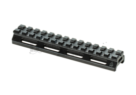 Leaper Universal Super Slim Riser Mount. 13 Slot. 0.50". Blk