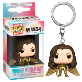 FUNKO Pocket POP keychain DC Wonder Woman 1984 Wonder Woman No Helmet Gold Wing