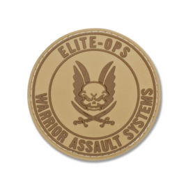 Warrior Logo Shield Round Rubber Patch (3 COLORS)