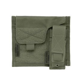 Warrior Elite Ops MOLLE Large Admin Panel with Pistol/Torch Pouch (BLK - COLOR)