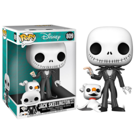 FUNKO POP figure Disney Nightmare Before Christmas Jack With Zero - 25cm - Exclusive (809)