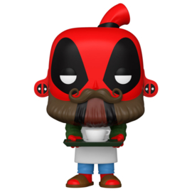 FUNKO POP figure Marvel Deadpool 30th Coffee Barista (775)