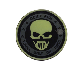 Tru Spec 5-Star  PVC MORALE PATCH - DON'T RUN GHOST - GLOW IN THE DARK