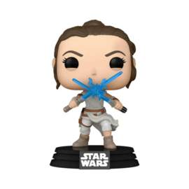 FUNKO POP figure Star Wars The Rise of Skywalker Rey with Light Sabers (434)