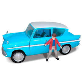 Harry Potter Ford Anglia metal Car + Figure Set - Scale 1:24