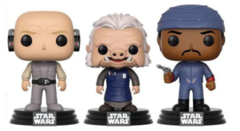 FUNKO POP 3 pack figures Star Wars Lobot, Ugnaught & Bespin Guard - Exclusive