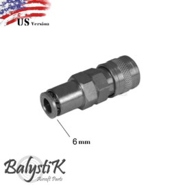 BalystiK HPA High Flow Coupler /Adaptor /Connector with 6mm macroline (US)
