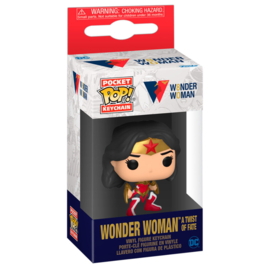 FUNKO Pocket POP Keychain DC Wonder Woman 80th Wonder Woman At Wist Of Fate