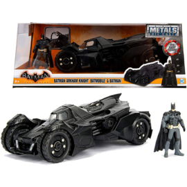 DC Comics Arkham Knight Batmobil metal car + figure set - Scale 1:24