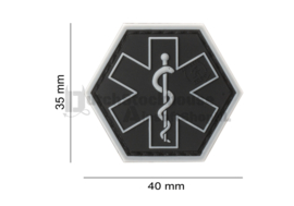 JTG Paramedic Hexagon Rubber Patch (4 COLORS)