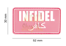 JTG Infidel Rubber Patch (PINK WHITE)