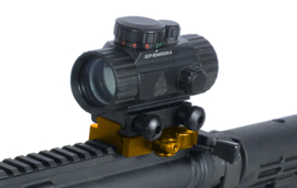 LEAPERS / UTG  QD Medium 5 Slots Profile Riser Mount. Blk