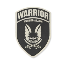 Warrior Rubber Logo Shield (BLACK)